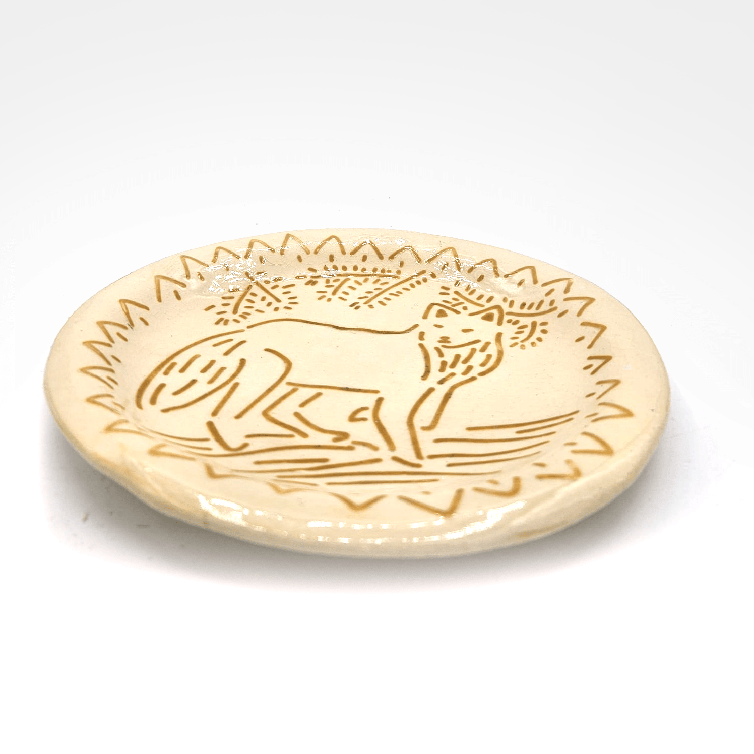 צלחת שועלים 22'